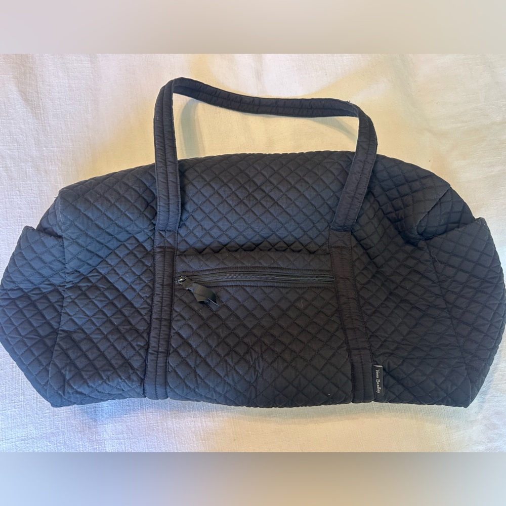 Vera Bradley Large Quilted Black Carryall Tote
